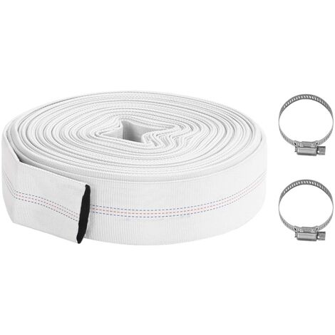Vidaxl – Tuyau d'arrosage plat 20 m – PVC renforcé – Diamètre 2' (51 mm) – Pression 8 bar pour irrigation haute pression