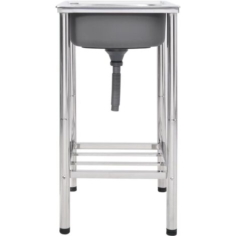 Évier de camping Seul lavabo Acier inoxydable