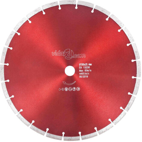 Disque de coupe diamanté Acier 350 mm vidaXL786663