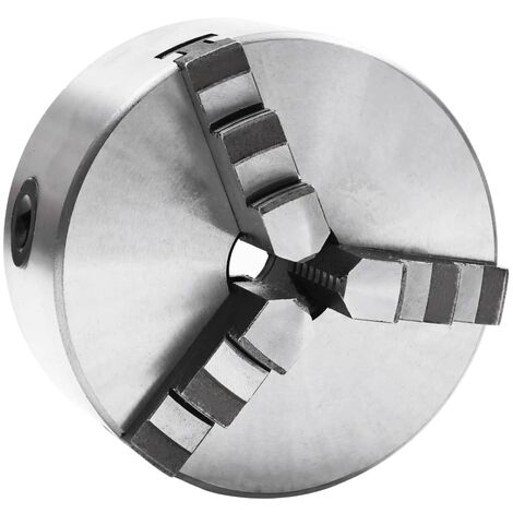 Mandrin de tour auto-centrant à 3 mâchoires 125 mm Acier vidaXL