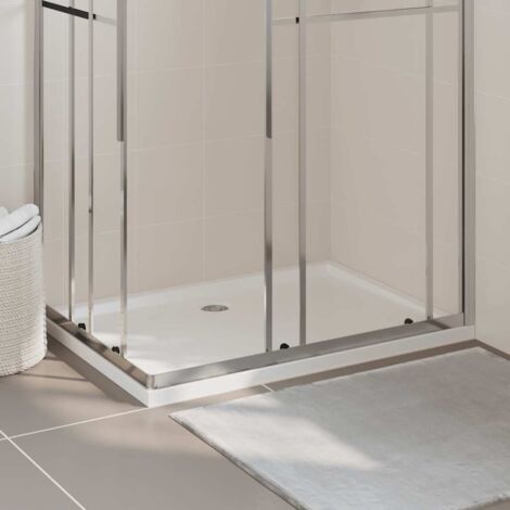 Vidaxl – Receveur de douche à carreler ABS 80x110 cm – Renforcé fibre de verre – Aspect poli – Seuil bas pour accès facile