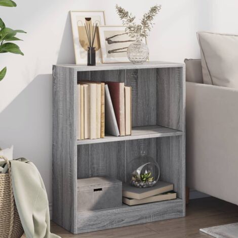 Bibliothèque Sonoma gris 60x24x76 cm Bois d'ingénierie vidaXL