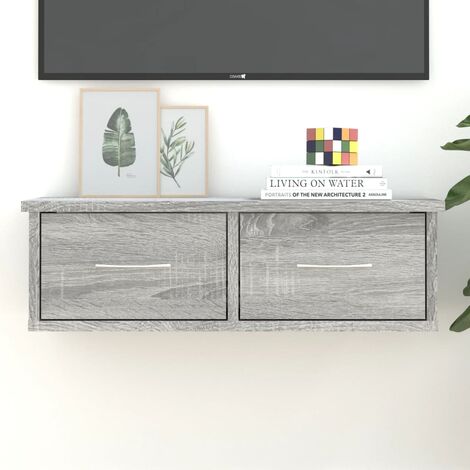 Armoire murale Sonoma gris 60x26x18,5 cm Bois d'ingénierie vidaXL