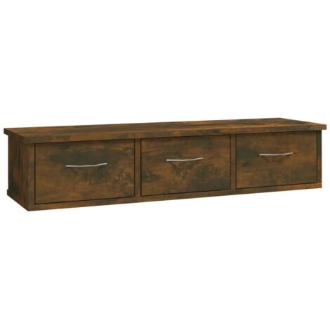 Armoire murale Chêne fumé 88x26x18,5 cm Bois d'ingénierie vidaXL