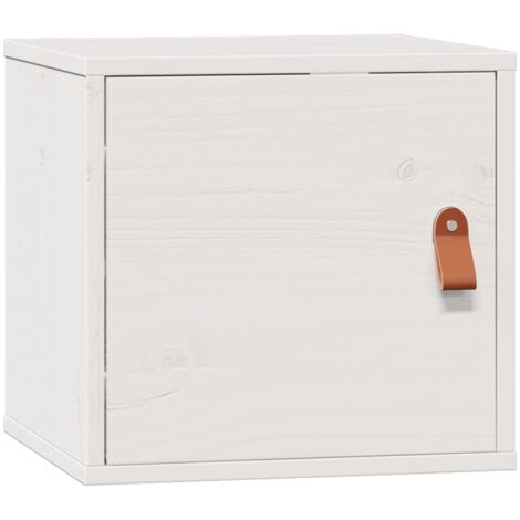 vidaXL Wall Cabinet White 31,5x30x30 cm Solid Wood Pine (1/5)