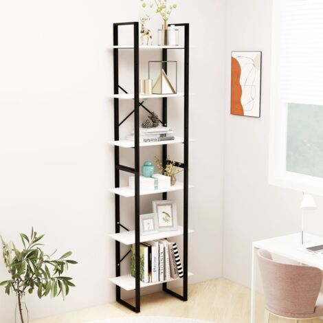vidaXL Storage Shelf White 60x30x210 cm Solid Wood Pine (1/5)