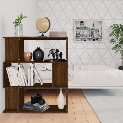 Bibliothèque/Cloison Chêne marron 80x24x96 cm Bois d'ingénierie vidaXL