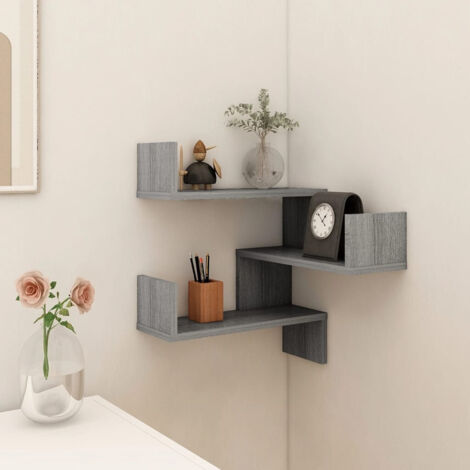 vidaXL Wall corner shelves