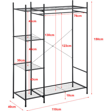 Nova 48' Open-Top Banc de stockage avec étagère de chaussures en