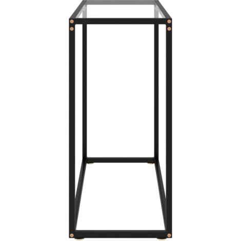 Table Console Transparent 180x35x75,5 Cm Verre Trempé - Table Basse Transparente Table Dappoint Design Meuble Salle A Manger Table En Verre Trempe Table Console Moderne 86087371