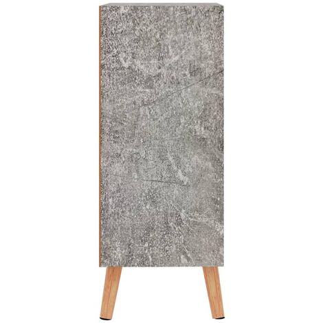 Buffet Gris béton 60x30x72 cm Aggloméré