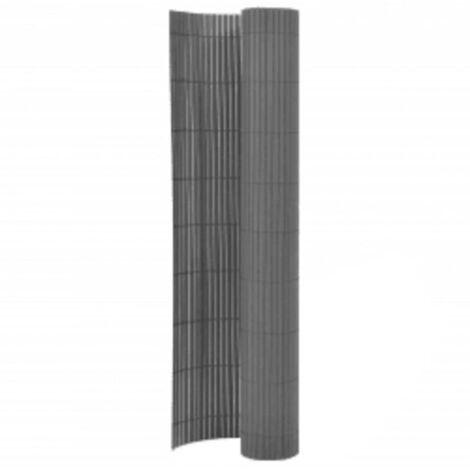 vidaXL Double-Sided Garden Fence 110x300 cm Grey