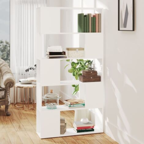Bibliothèque/Séparateur de pièce Blanc 80x24x155 cm vidaXL