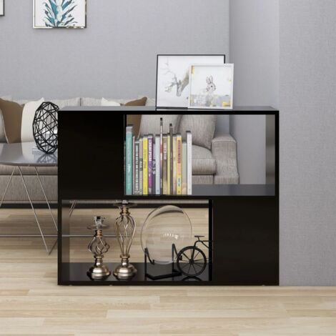 vidaXL TV Cabinet Black 80x24x63 cm Engineered Wood (1/5)