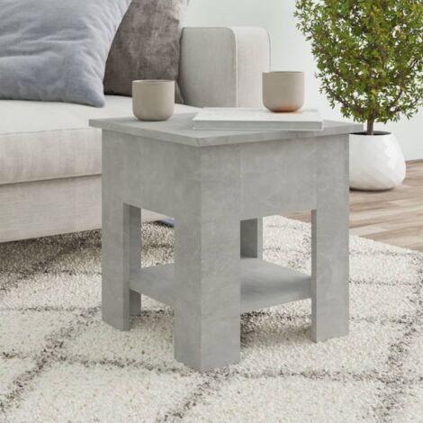Table basse gris béton 40x40x42 cm bois d'ingénierie vidaXL