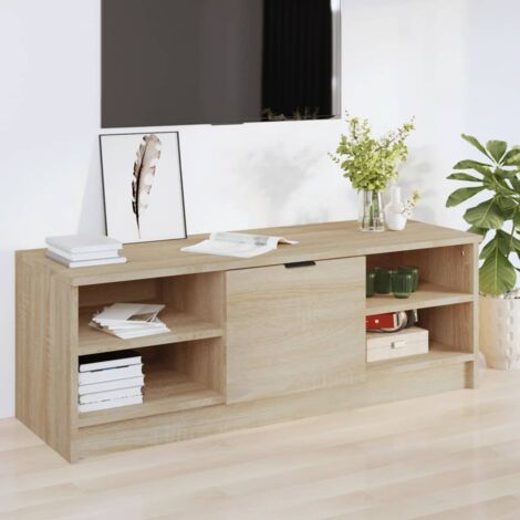 vidaXL TV Cabinet Sonoma Oak 102x35,5x36,5 cm Engineered Wood (1/5)