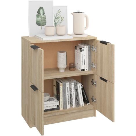 Buffet Chêne sonoma 60x30x70 cm Bois d'ingénierie