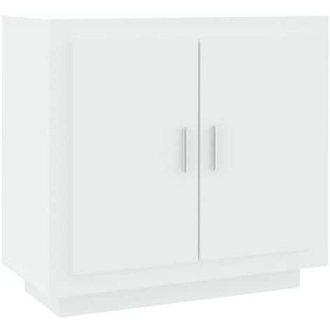 Buffet Blanc 80x40x75 cm Bois d'ingénierie