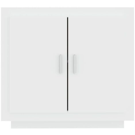 Buffet Blanc 80x40x75 cm Bois d'ingénierie