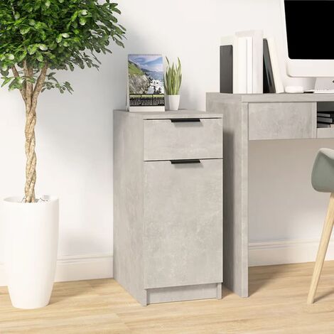 Armoire de bureau Gris béton 33,5x50x75 cm Bois d'ingénierie vidaXL