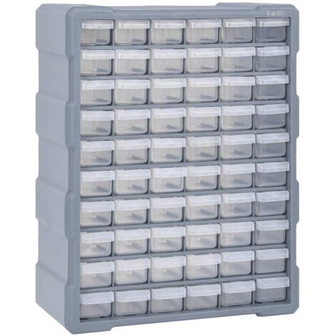 Organisateur multi-tiroirs avec 60 tiroirs 38x16x47,5 cm vidaXL