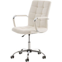 Fauteuil de bureau Deli V2 similicuir Blanc