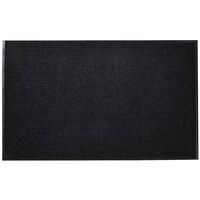 Vidaxl – Paillasson noir 90 x 120 cm – PVC antidérapant – Contient saleté et humidité – Facile à nettoyer et à ranger