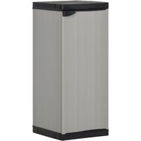 Vidaxl – Armoire de jardin en PVC et PP 1 étagère – Dimensions 35x40x85 cm – Design compact et durable – Rangement extérieur optimisé