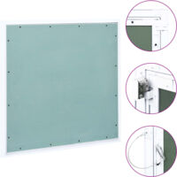 Vidaxl – Trappe de visite 700x700 mm – Cadre aluminium – Panneau de plâtre vert – Accès facile pour cavités d’inspection