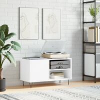 vidaXL Record Cabinet White 85x38x48 cm Engineered Wood