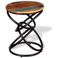 Table Pliante En Bois De Noyer Relaxdays - Table D'Appoint Compacte Pour Salon, Balcon, Terrasse - Naturel, Robuste 100kg