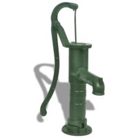 Vidaxl – Pompe à eau manuelle en fonte – Hauteur de refoulement max 6m – Débit élevé – Installation facile – Pour chantiers humides