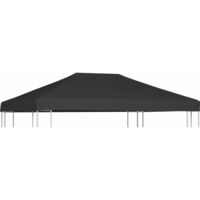 Vidaxl – Toile pour tonnelle 4x3 m – Polyester 310 g/m² – Résistante à l'eau – Coins renforcés pour durabilité