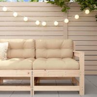 vidaXL Garden Chair with Cushions Solid Wood Pine