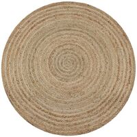 Vidaxl – Tapis kilim rond en jute tressé 120 cm – Texture naturelle – Durable et facile d'entretien – Fait main