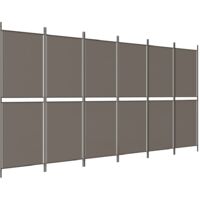 vidaXL 6-Panel Room Divider Anthracite 300x200 cm Fabric