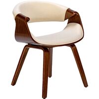 Foley Noce / Cream Dining Chair, tissu