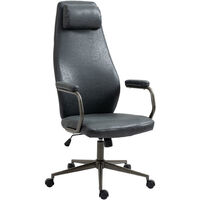 Chaise de bureau Pocatello Loft industriel antique Antico Black