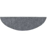 Tapis autoadhésifs de marches 5 pcs Gris clair 56x17x3 cm