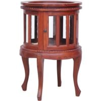 Armoire de vitrine Marron 50x50x76 cm Bois d'acajou massif