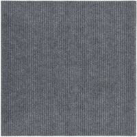 Vidaxl – Tapis de couloir trapper 100x100 cm gris – 70% PP et 30% PES – Dos antidérapant – Absorption salissures et humidité