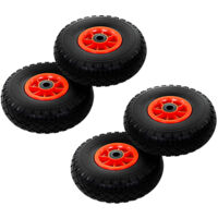 vidaXL Sack Truck Wheels 4 pcs Solid PU 3.00-4 (260x85)