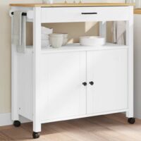 vidaXL Kitchen Trolley MONZA 84x40x88.5 cm Solid Wood Pine