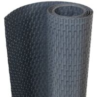 vidaXL Paravent de balcon anthracite 400x80 cm résine tressée