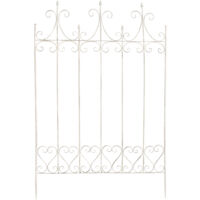 Calandre pour les plantes d'escalade en fer blanc antique remplie
