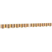 vidaXL Replacement Fabric for Awning Valance Yellow and Grey Stripe 3 m