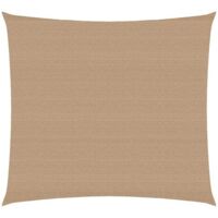 Voile d'ombrage 160 g/m² Taupe 4x4 m PEHD vidaXL