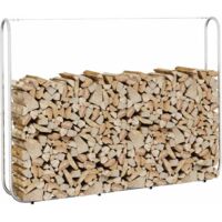 vidaXL Firewood Rack 200x25x150 cm Galvanised steel