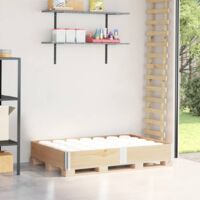 vidaXL Collier de palette 150x100 cm bois de pin solide