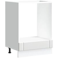 vidaXL Armoire à four Lucca blanc bois d'ingénierie